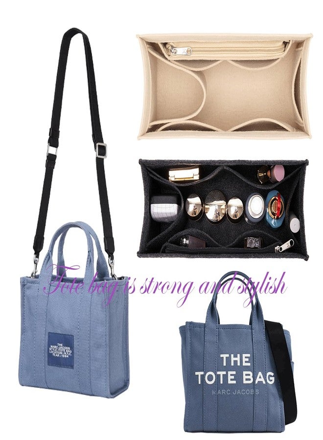 Lckaey Purse Insert for Marc Jacobs Large Tote Bag Organizer 2042beige-L - Image 2